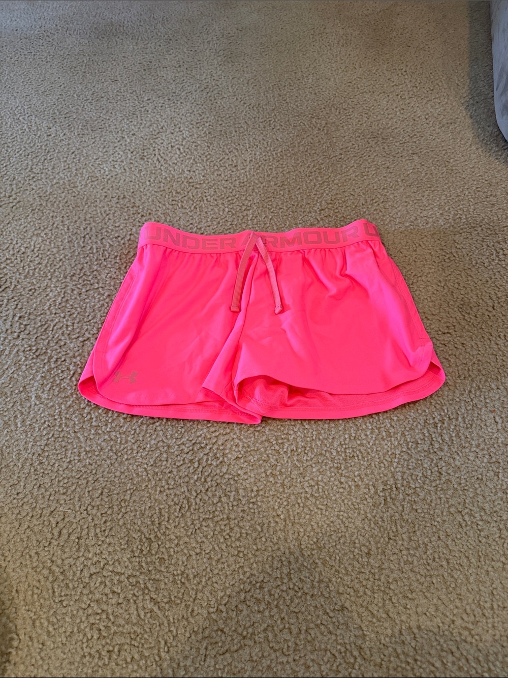 Under Armour Bright Neon Pink Girls Athletic Skort